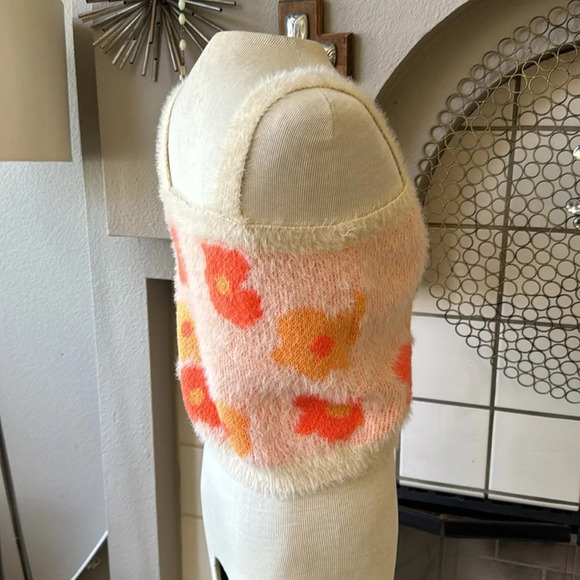 willow root cardigan and tank top set size medium orange daisys NWOT - Picture 3 of 10